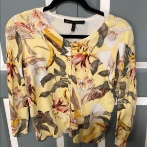 Floral Med White House Black Market cardigan.